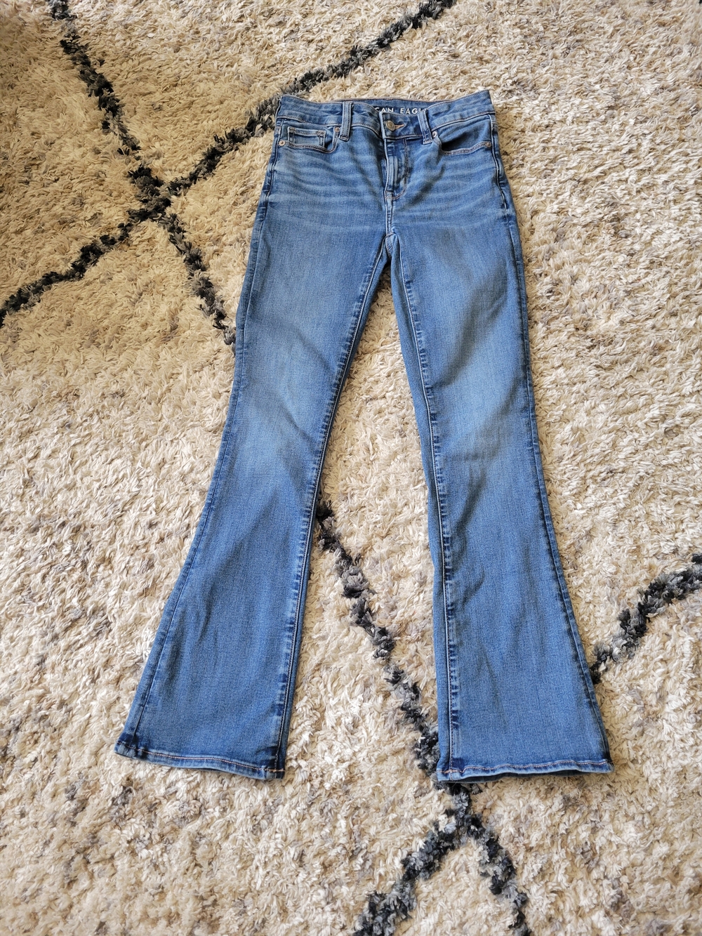 American Eagle Outfitters Light Wash High Rise Skinny Kick Bootcut Women’s Jeans